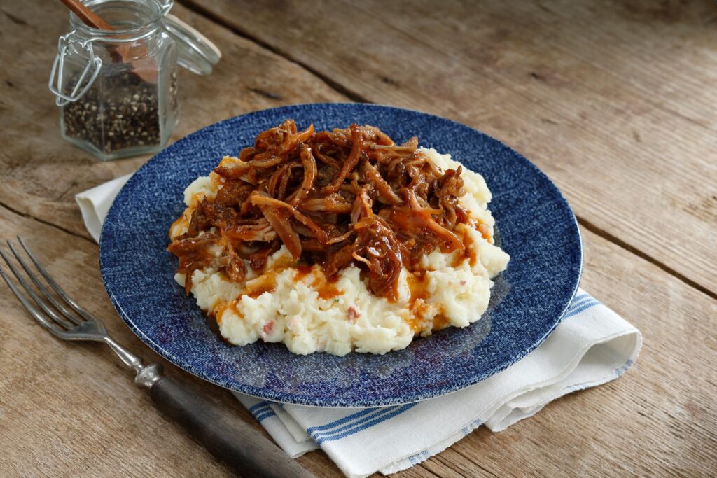 Mashed Potatoes with Pulled Pork