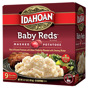 Idahoan Baby Reds Mashed Potatoes Club Pack 9 count carton