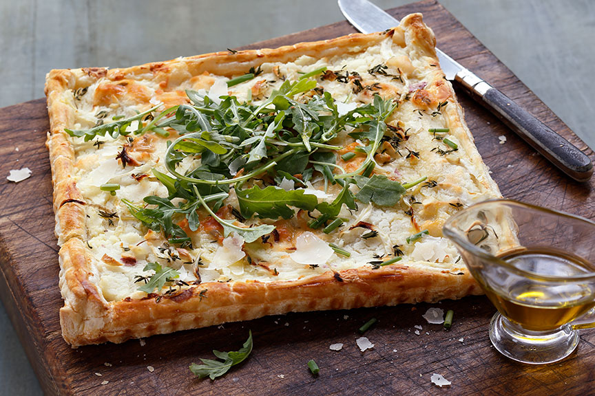 Garlic Parmesan Potato and Fennel Tart Recipe