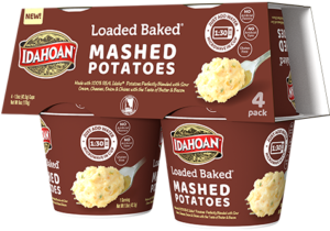 Idahoan Loaded Baked Mashed Potatoes Cup 4 pack