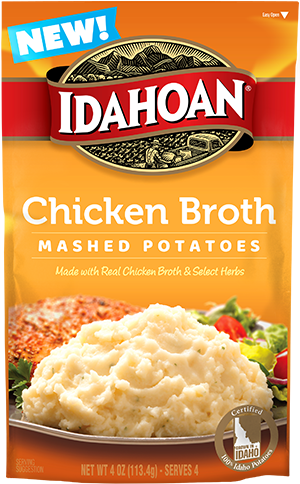 Idahoan Chicken Broth Mashed Potatoes 4oz Pouch