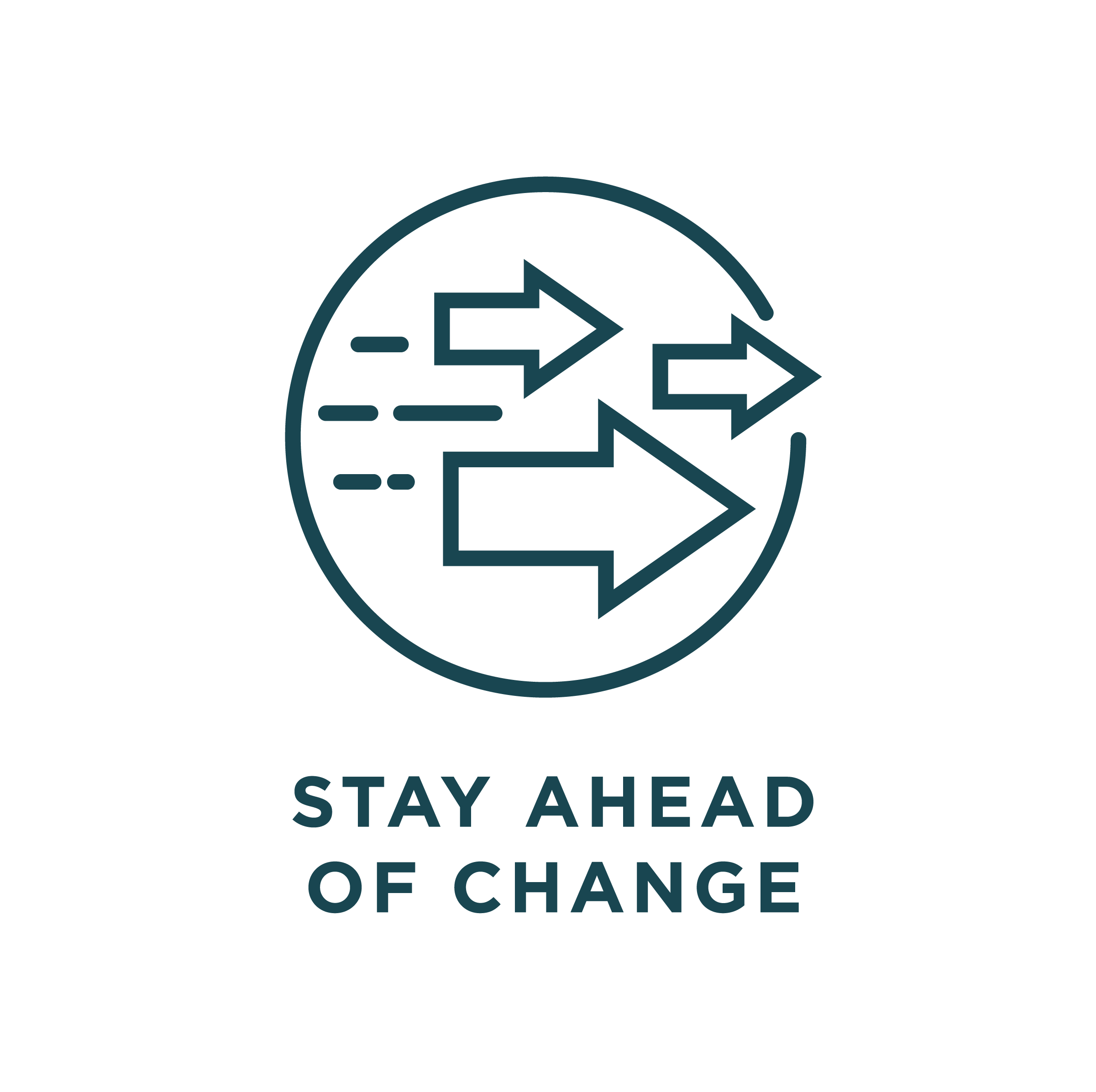 Stay ahead of change logo